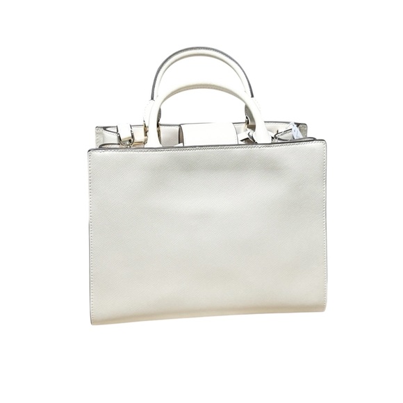 Kate Spade Reegan Satchel Crossbody Elegant Leather White Meringue Elegant - Picture 4 of 13